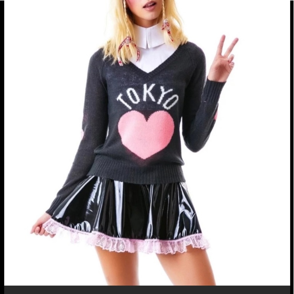 Wildfox Love Part V Neck Sweater